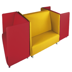 Produktbild Akustiksofa 2-3 Sitzer, Bezug schwer entflammbar, 4er Set 